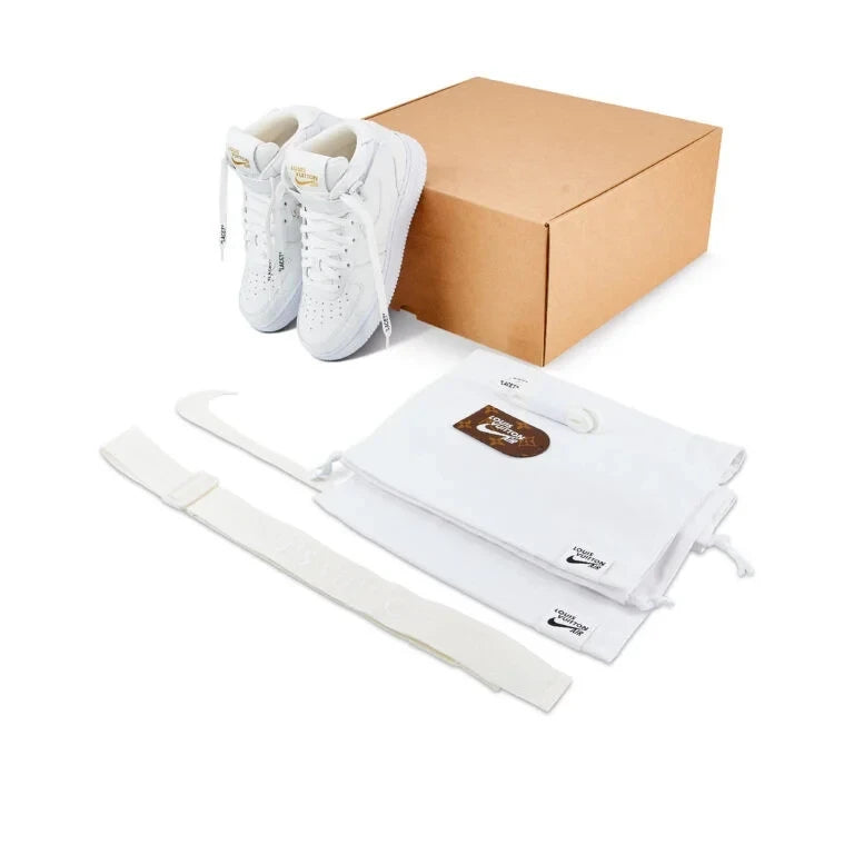 Louis Vuitton x Nike Air Force 1 Mid White - 图片 5