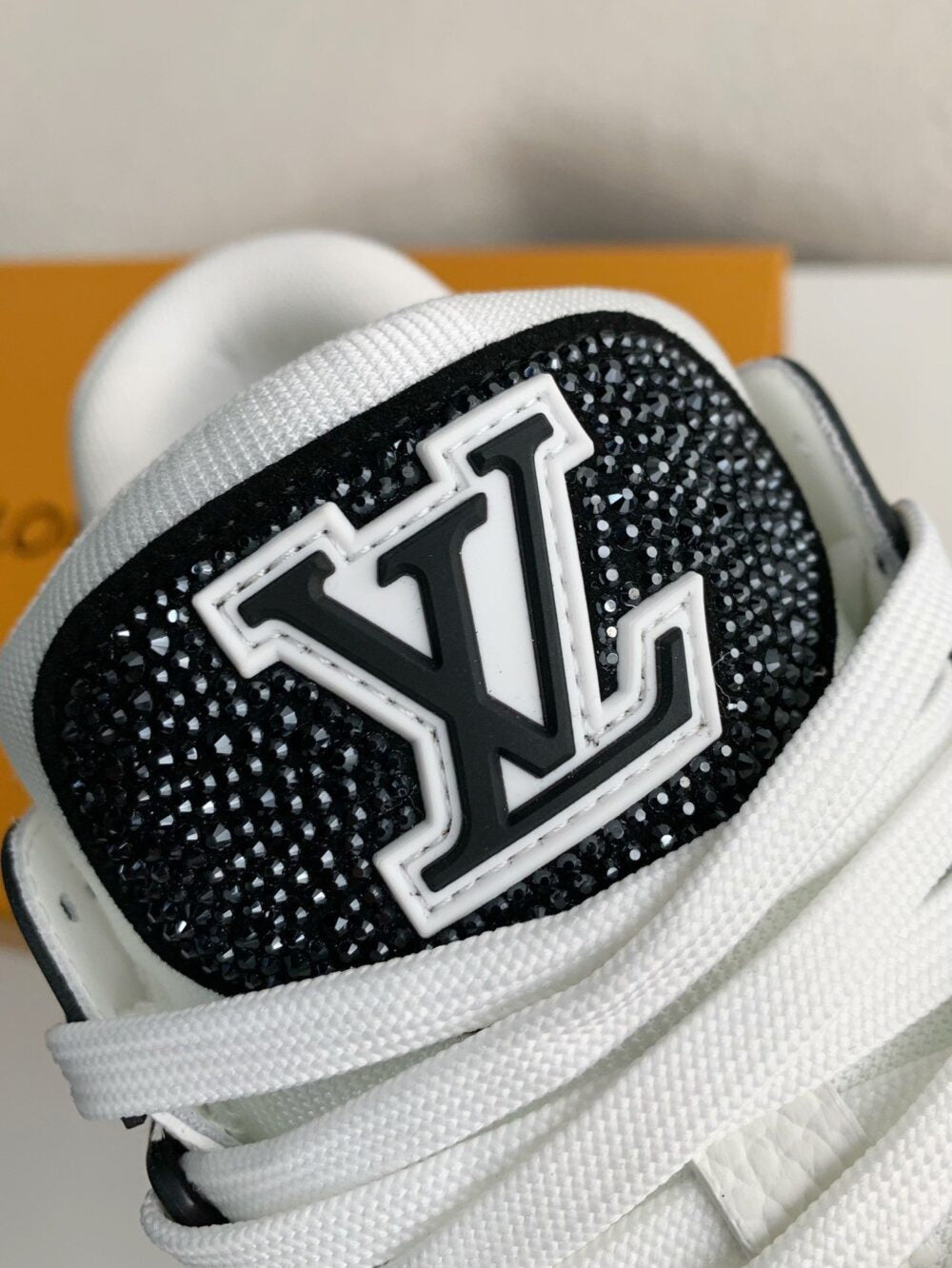 Louis Vuitton LV Trainer Sneaker Denim Monogram Black Diamond - 图片 12