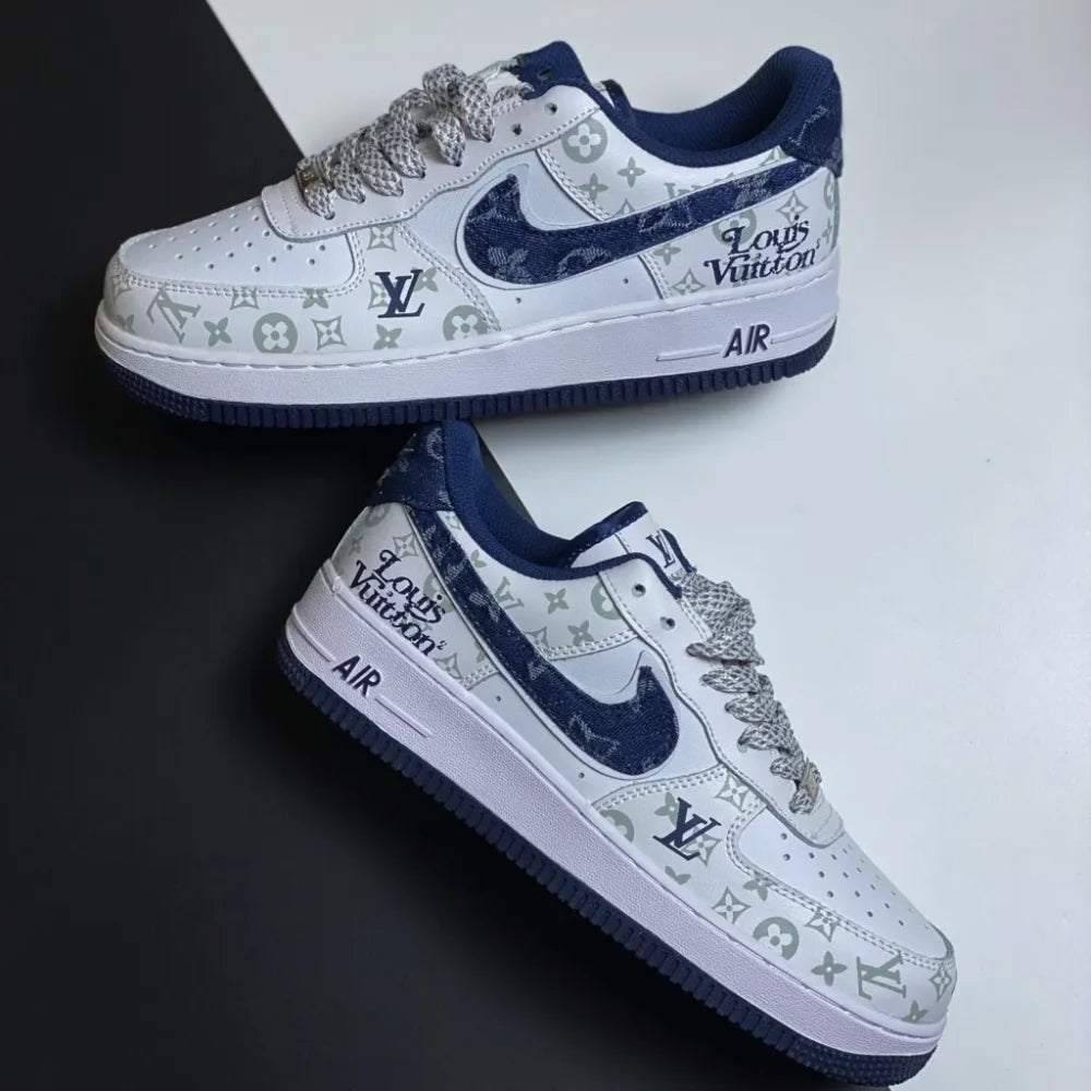 Louis Vuitton x Nike Air Force 1 07 Low White Blue - 图片 5