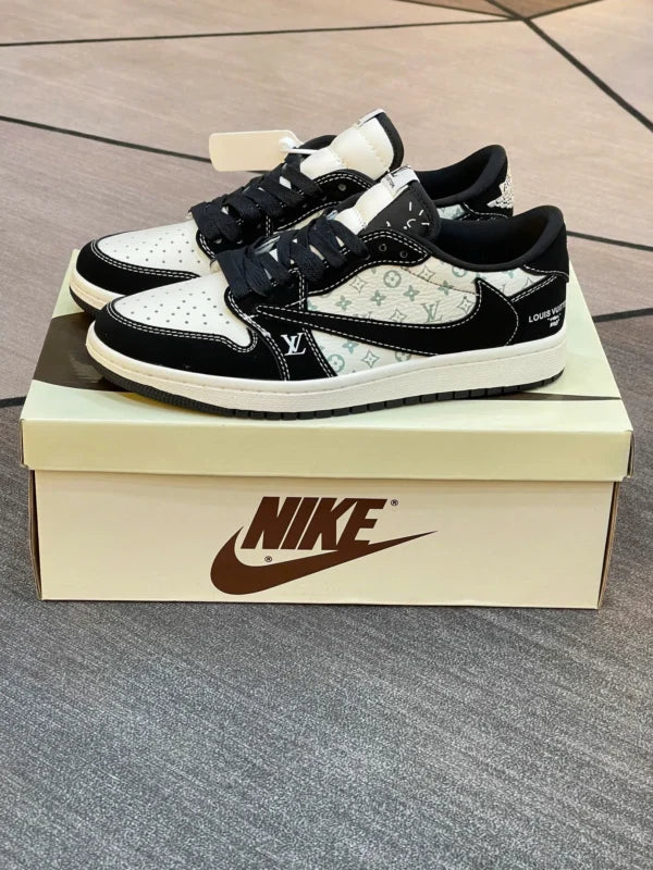 Louis Vuitton x Nike Air Jordan 1 Low Panda Monogram (Custom) - 图片 6