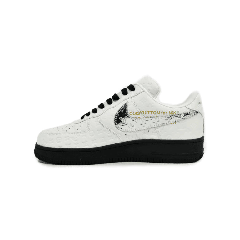 Louis Vuitton x Nike Air Force 1 Low White Black Silver - 图片 6