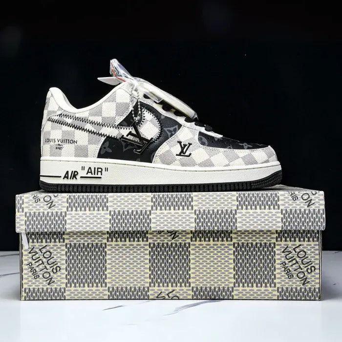 Louis Vuitton x Nike Air Force 1 Royal Black - 图片 6