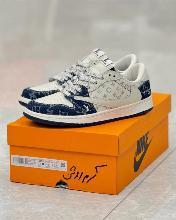 Louis Vuitton x Nike Air Jordan 1 Low Monogram Denim (Custom) - 图片 6