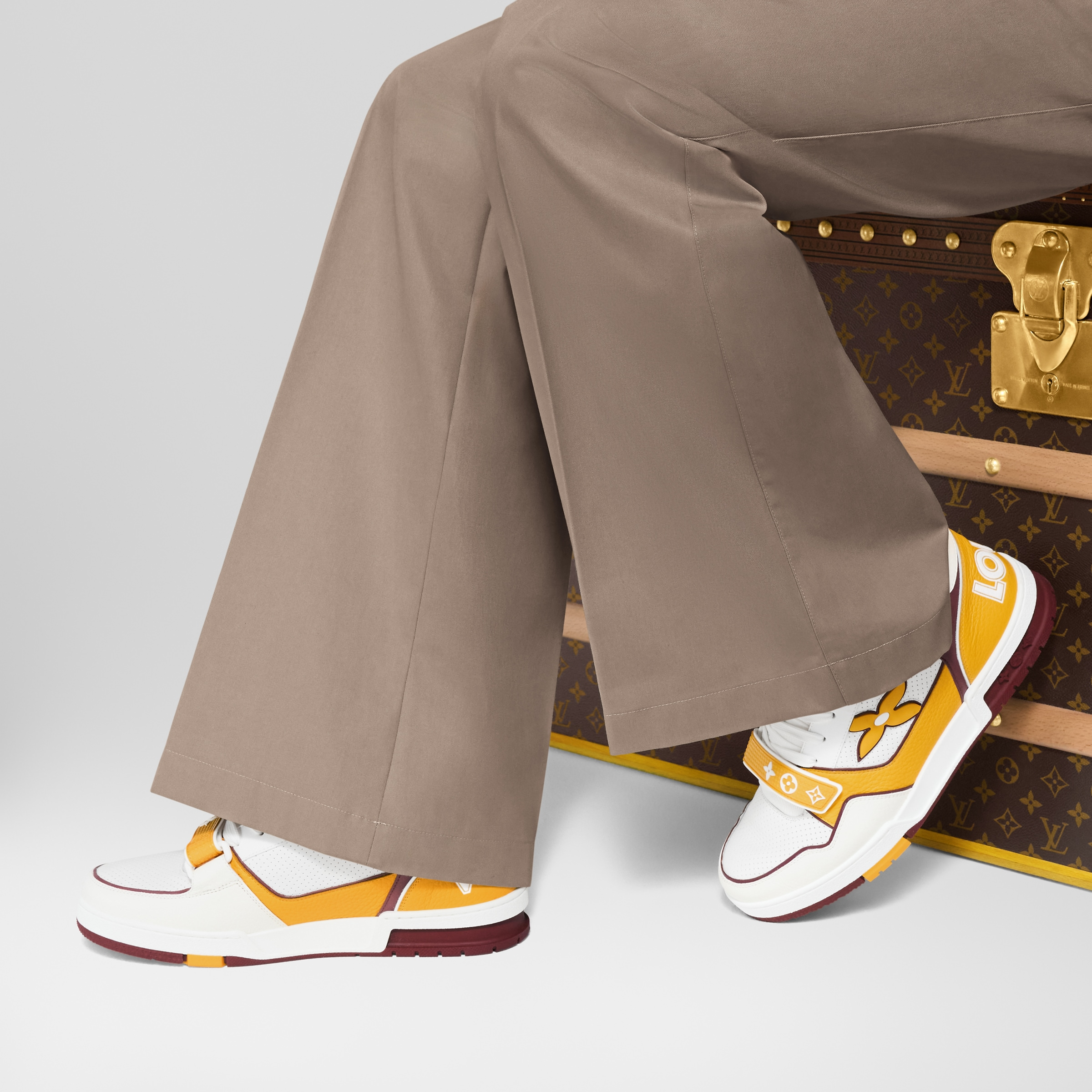 Louis Vuitton LV Trainer Yellow Velcro Strap Sneaker - 图片 7