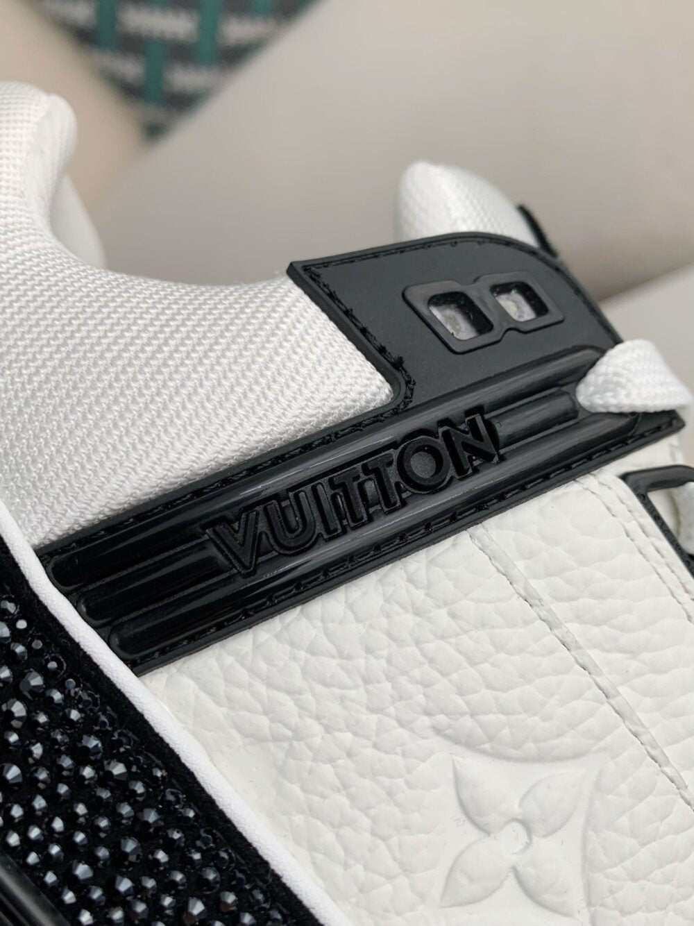 Louis Vuitton LV Trainer Sneaker Denim Monogram Black Diamond - 图片 13