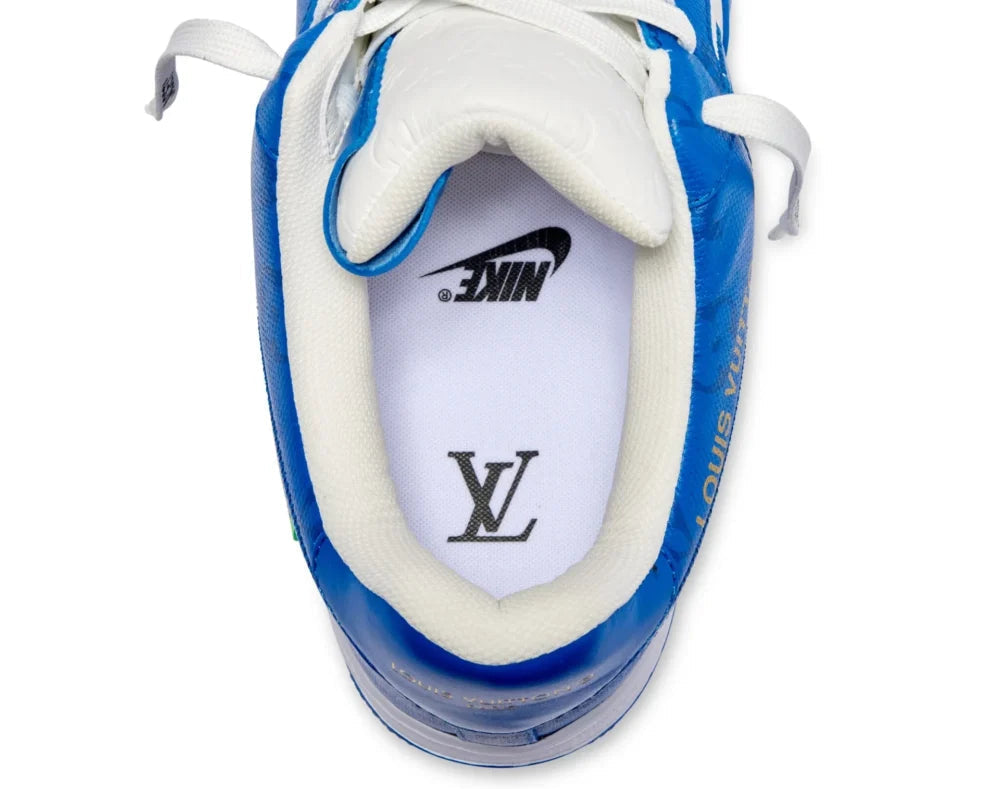 Louis Vuitton x Nike Air Force 1 Low By Virgil Abloh White/Blue - 图片 5