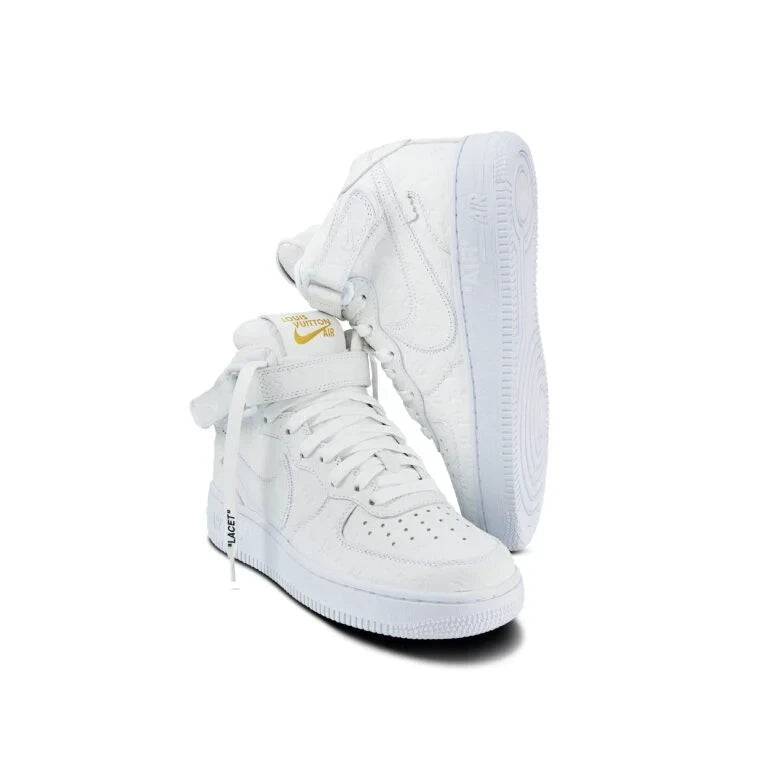 Louis Vuitton x Nike Air Force 1 Mid White - 图片 7