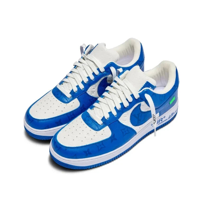 Louis Vuitton x Nike Air Force 1 Low By Virgil Abloh White/Blue - 图片 6