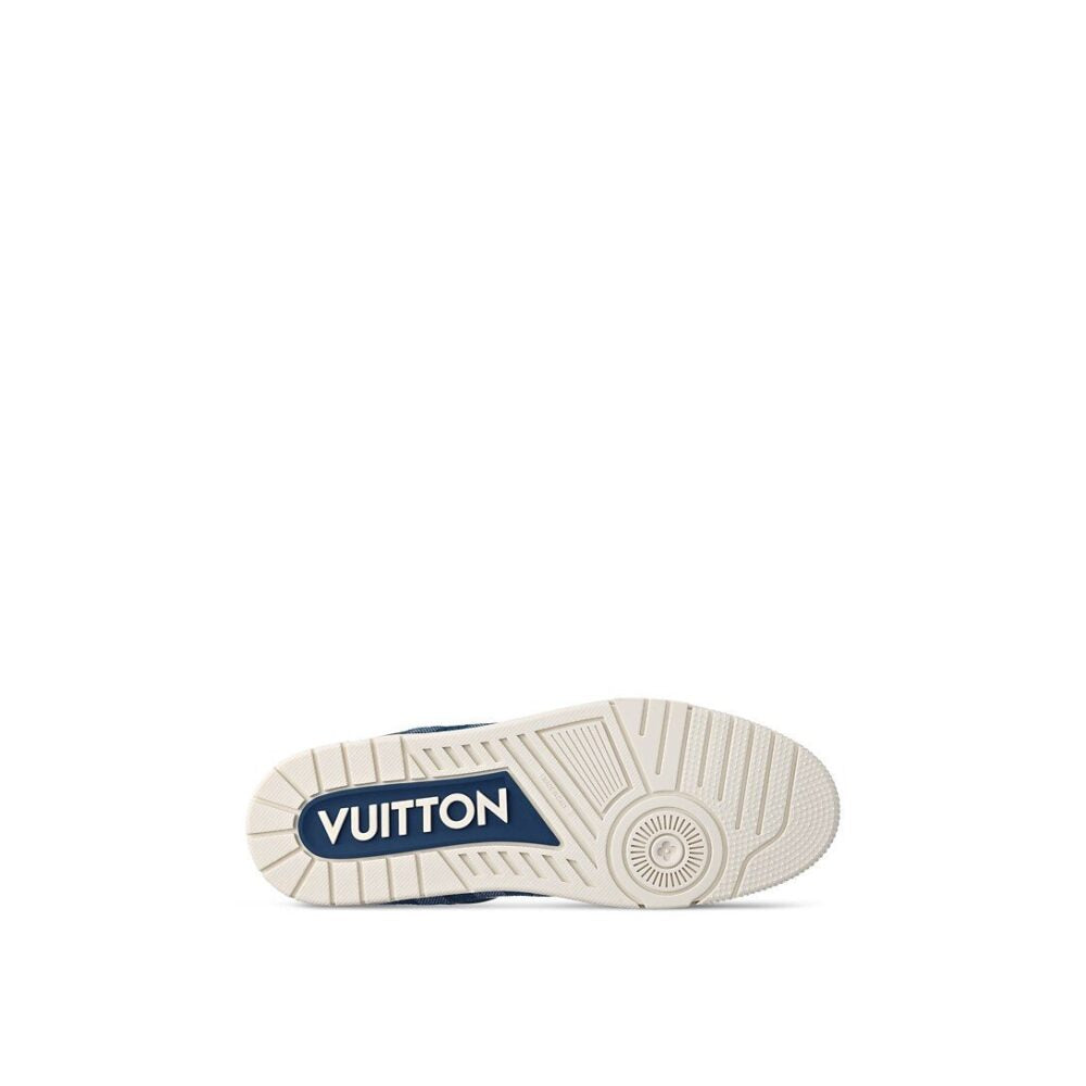 Louis Vuitton LV Trainer Sneaker Damier Denim Blue - 图片 7