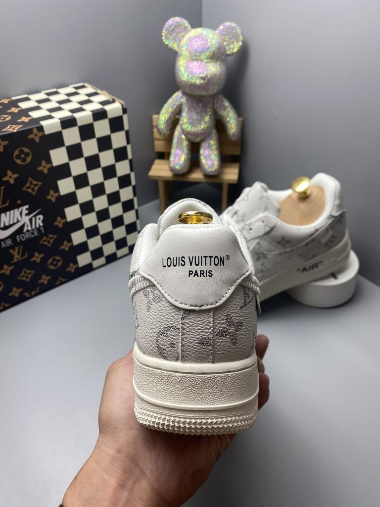 Louis Vuitton x Nike Air Force 1 Frost White Luxe Edition (Custom) - 图片 7