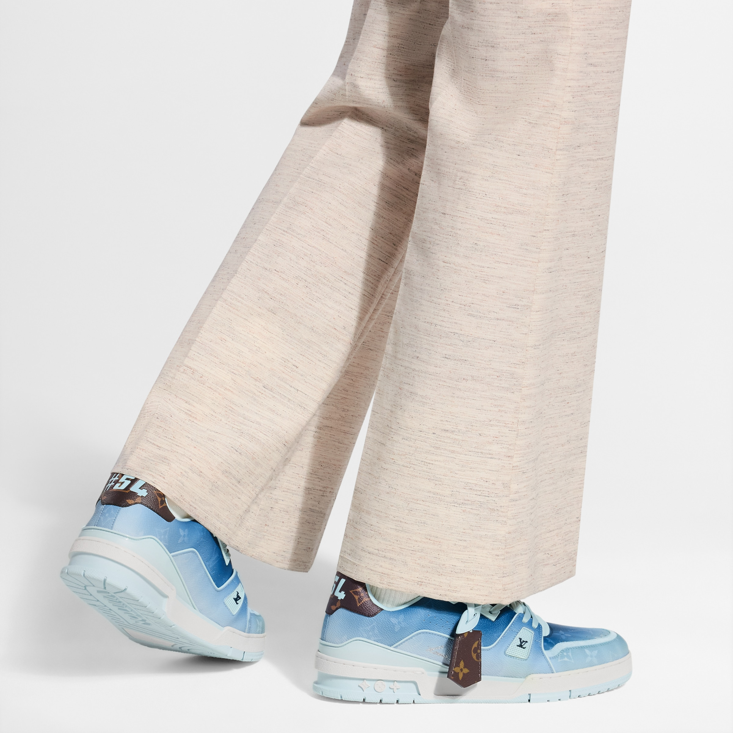 LV Trainer Sneaker Monogram-printed canvas Blue - 图片 8