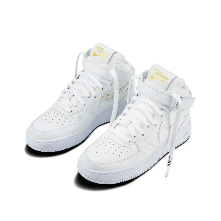 Louis Vuitton x Nike Air Force 1 Mid White - 图片 8