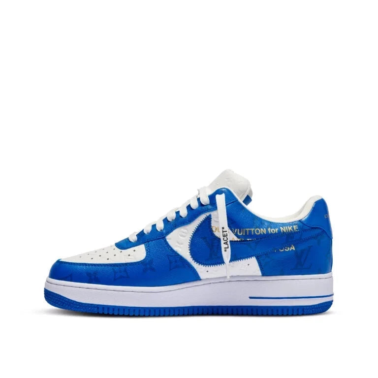 Louis Vuitton x Nike Air Force 1 Low By Virgil Abloh White/Blue - 图片 7