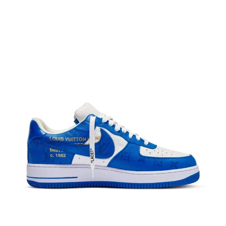 Louis Vuitton x Nike Air Force 1 Low By Virgil Abloh White/Blue - 图片 8