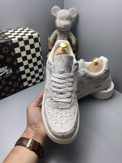 Louis Vuitton x Nike Air Force 1 Frost White Luxe Edition (Custom) - 图片 9