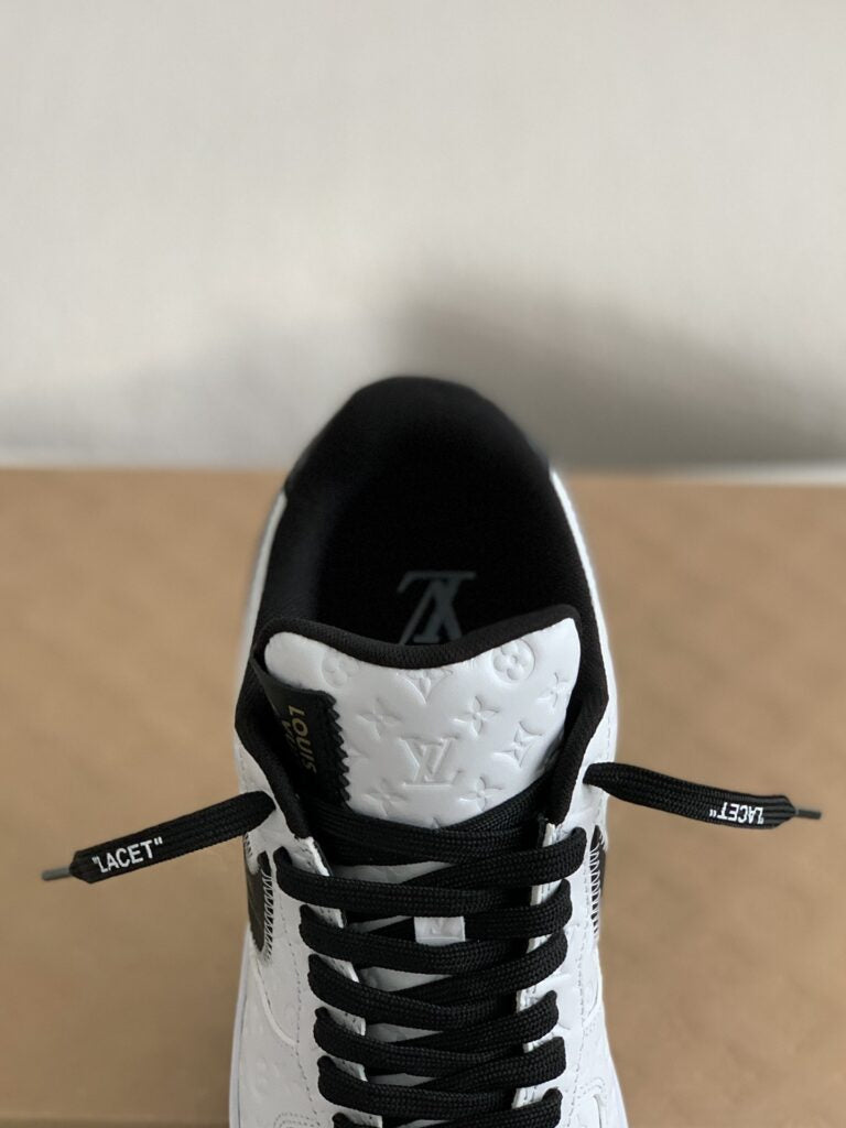 Louis Vuitton x Nike Air Force 1 Low White Black - 图片 9