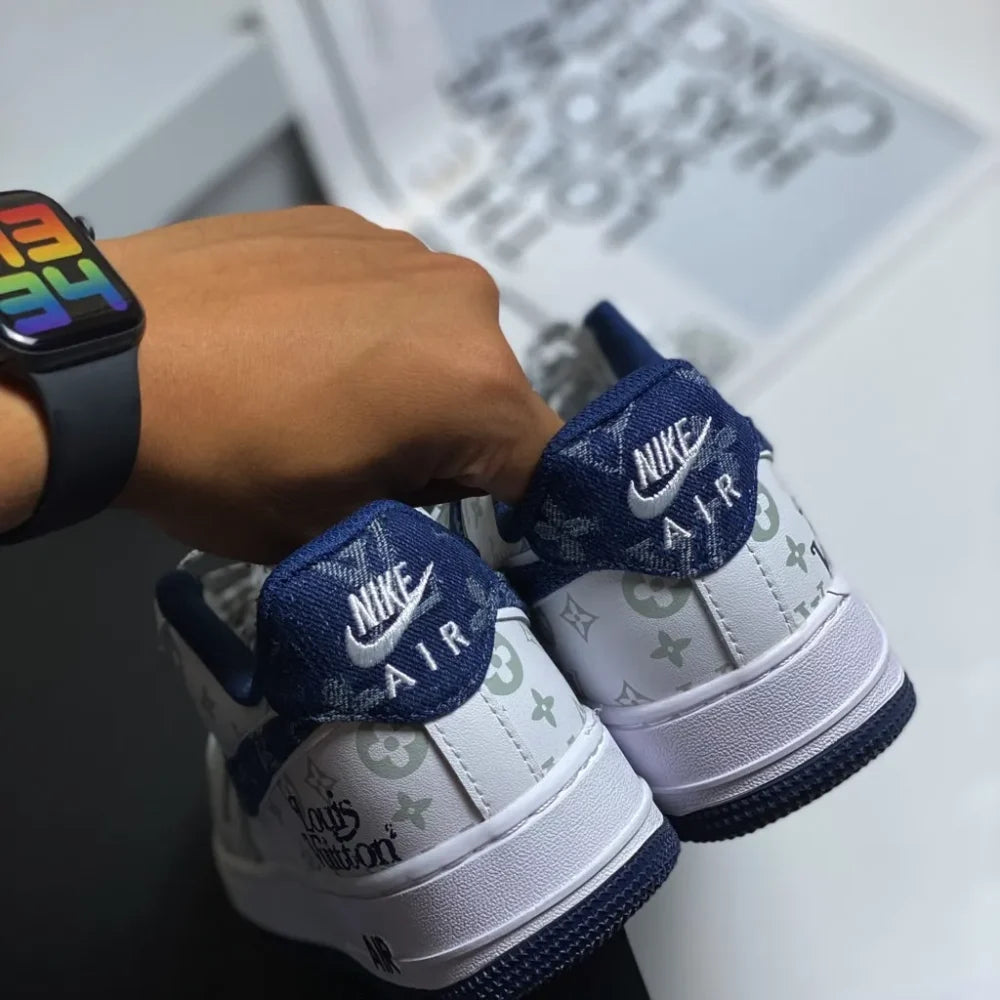 Louis Vuitton x Nike Air Force 1 07 Low White Blue - 图片 9