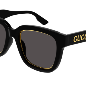 Gucci GG1136SA Black Gold Square Sunglasses