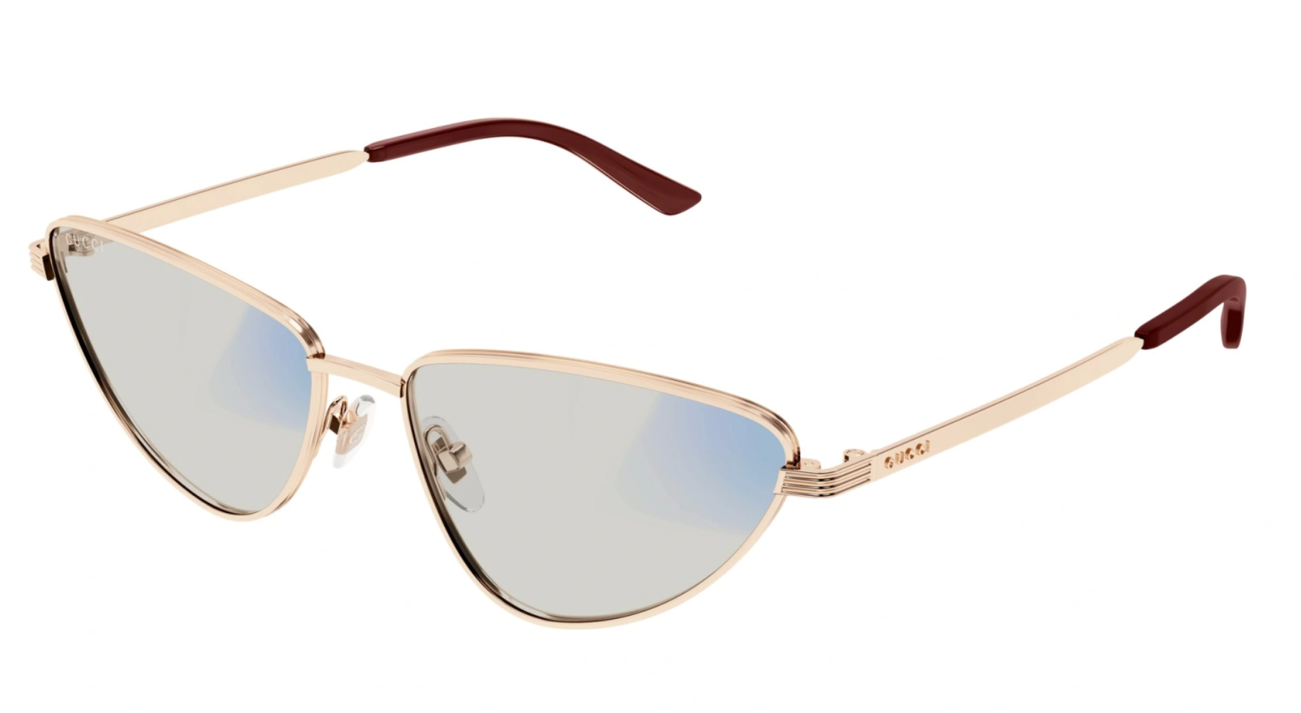 Gucci GG1879S Metal Cat Eye Sunglasses in Gold Photochromic