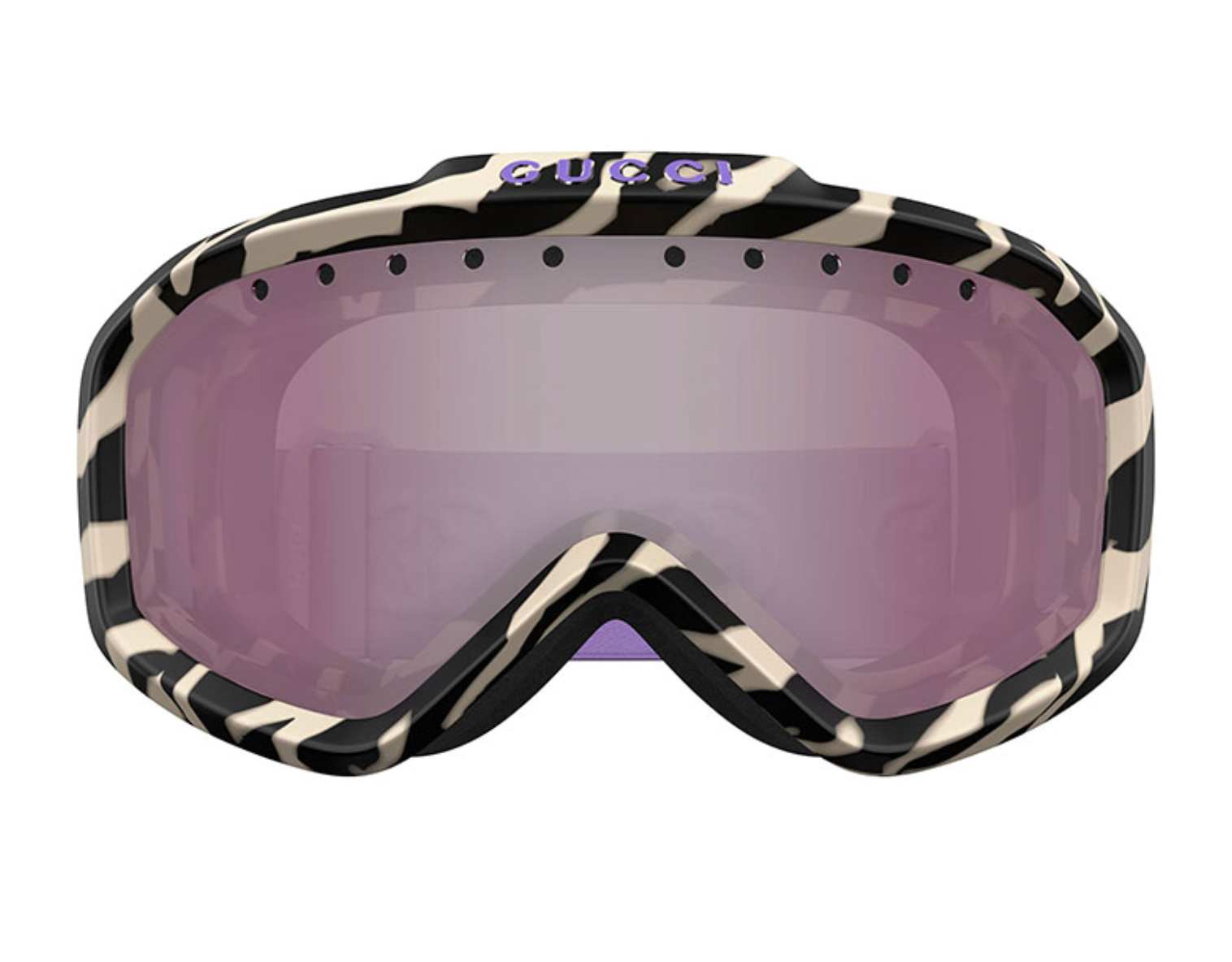 Gucci GG1210S Zebra Black Mirrored Ski Mask Goggles - 图片 2