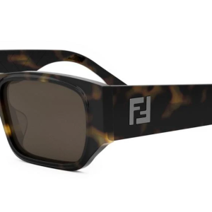 Fendi Squared FE40144F Sunglasses in Havana Brown