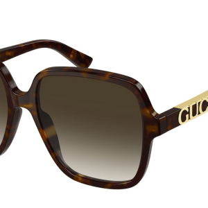 Gucci GG1189S Brown Gold Square Sunglasses