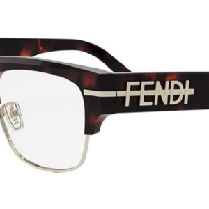 Fendi FE50095U Brown Half Rim Frames