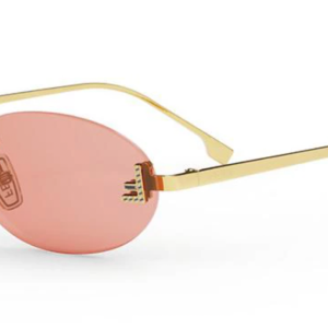 Fendi First FE4075US Rimless Sunglasses in Red