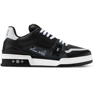 Louis Vuitton LV Trainer Black Monogram Leather Sneaker