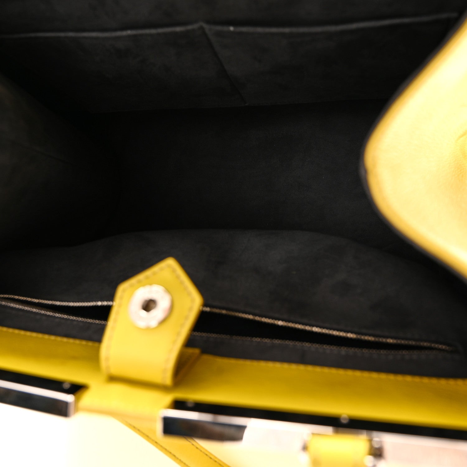 Vitello Calf Hair Crocodile Embossed Large 3Jours Tote Sunflower Cedro - Image 5