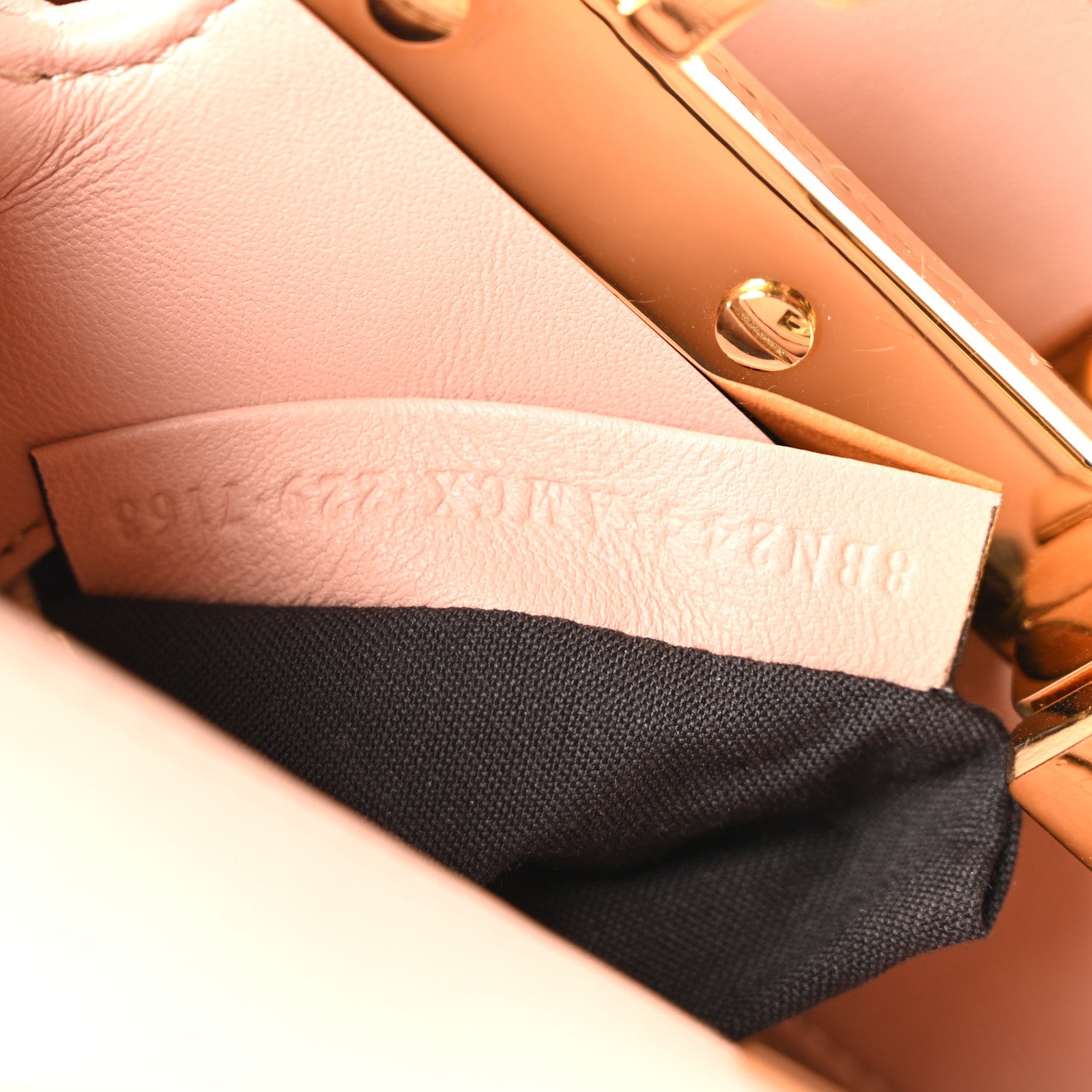 Nappa Pocket Mini Peekaboo Iconic Satchel Baby Pink - Image 7