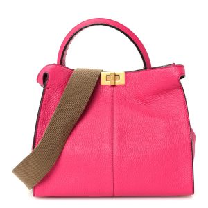 Cuoio Romano Selleria Medium Peekaboo X-Lite Fuxia