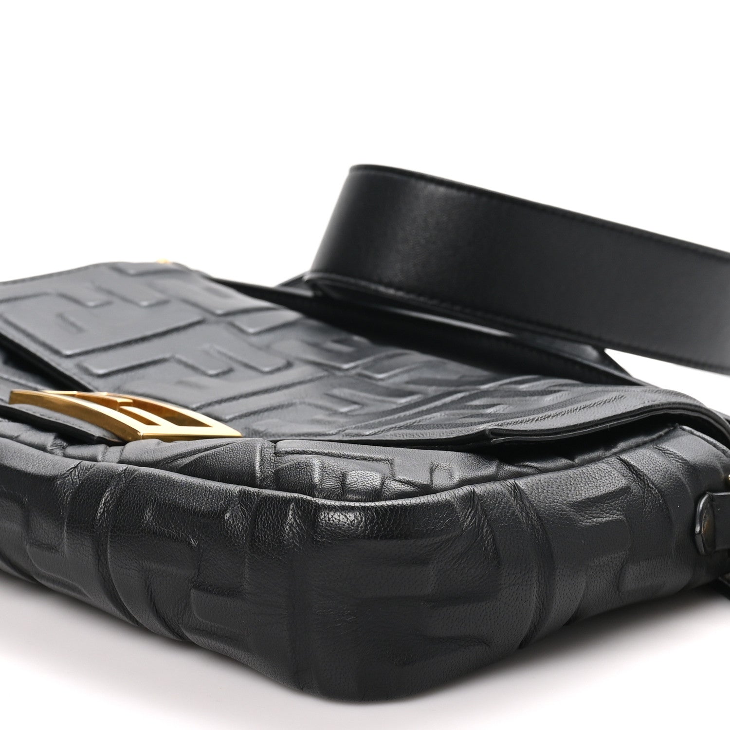 Nappa FF 1974 Embossed Baguette Black - Image 10