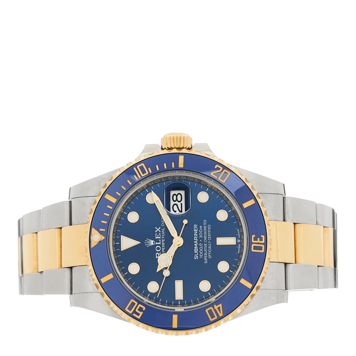 Stainless Steel 18K Yellow Gold 41mm Submariner Date Watch Royal Blue 126613LB - Image 2