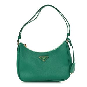 Saffiano Lux Mini Re-Edition Shoulder Bag Mango