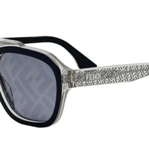 Fendi FE40076U Logo Mirror Aviator Sunglasses in Blue