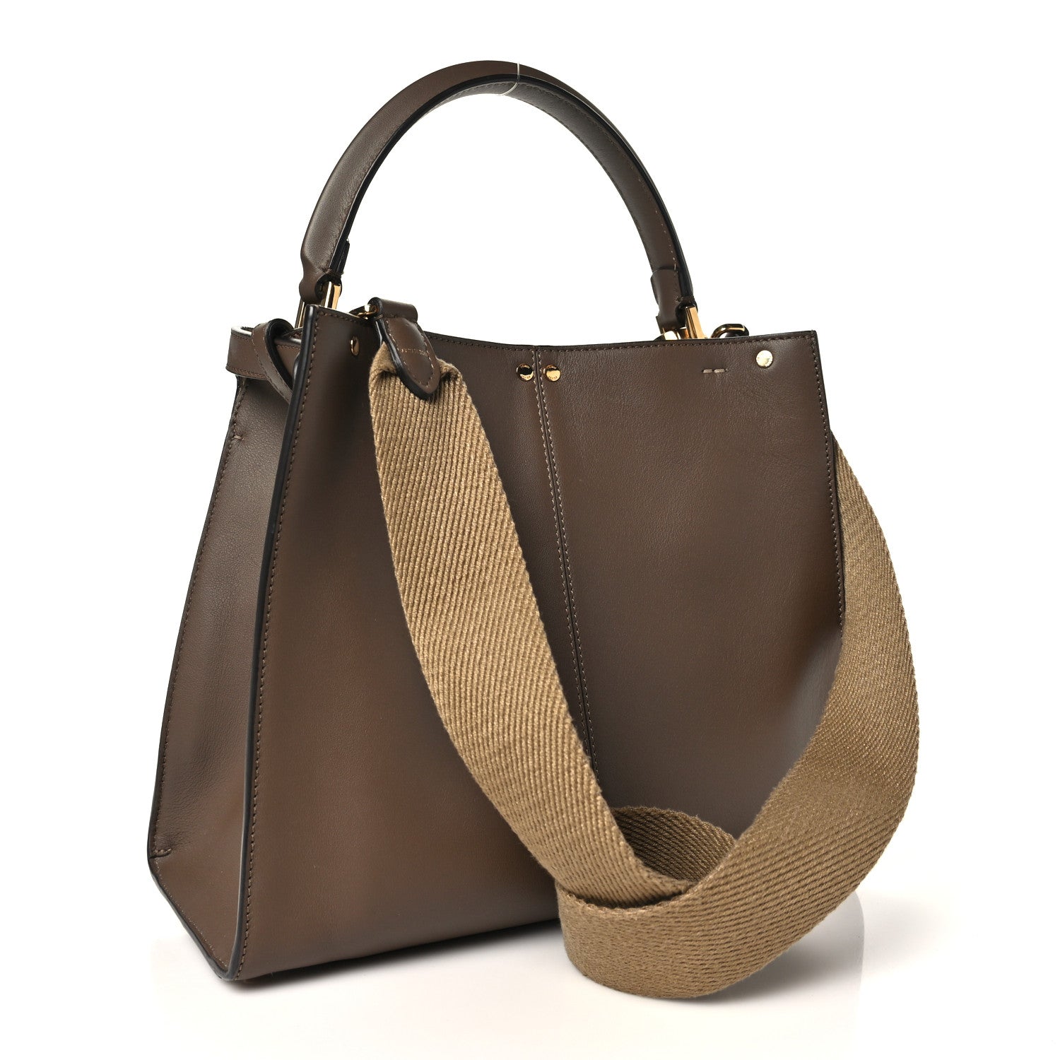 Vitello Seta Glazed Fabric FF 1974 Medium Peekaboo X-Lite Maya Mogano Panna Maya Mogano Panna - Image 3