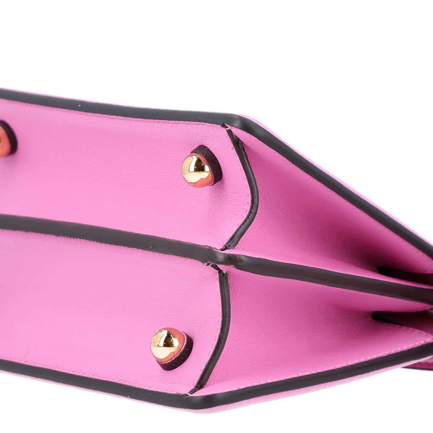 Shiny Nappa Petite Peekaboo I SEE U Satchel Rosa - Image 9