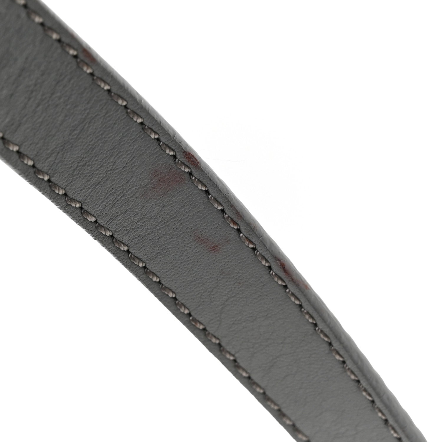 Vitello Flamingo Enamel Interchangeable Strap Baguette Grigio Chiaro Latte Tabacco - Image 12