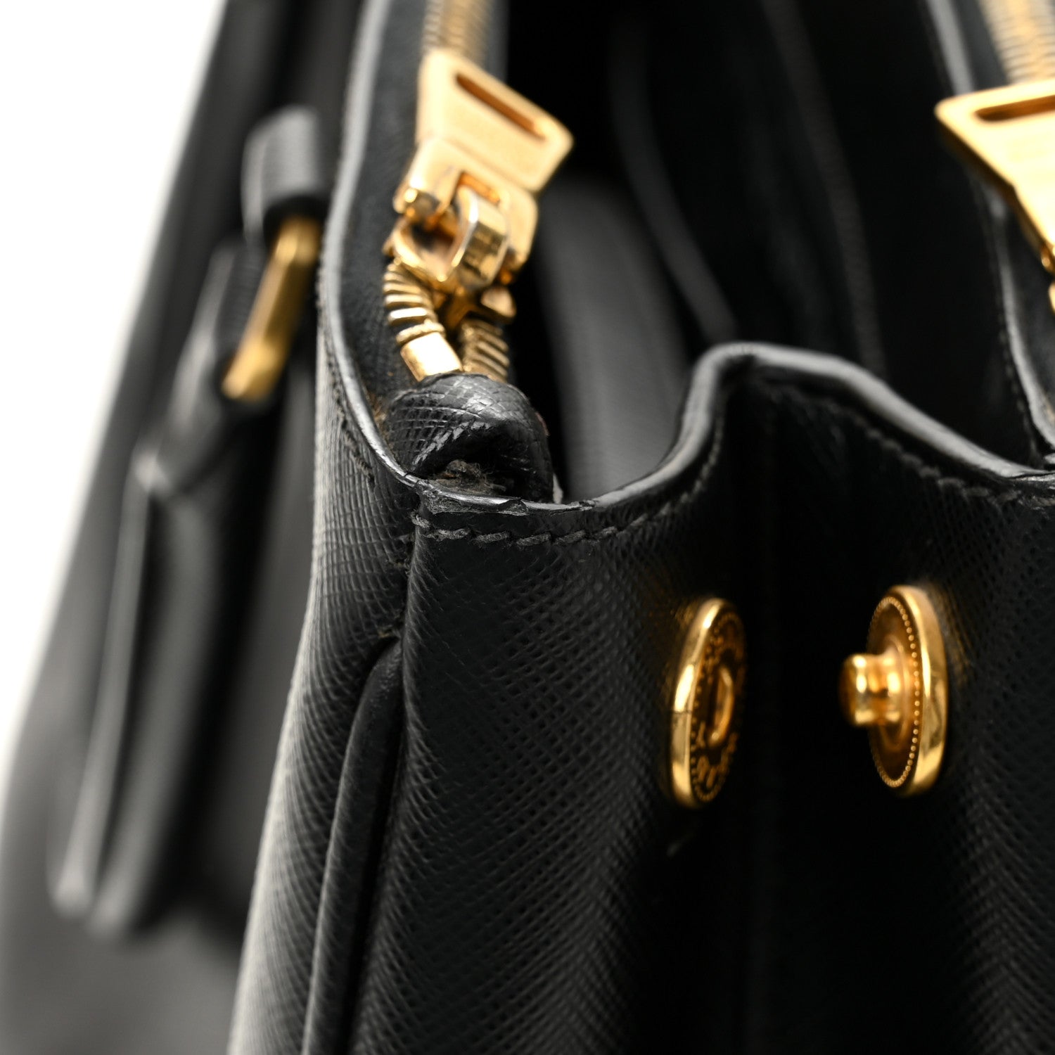Saffiano Medium Galleria Double Zip Tote Black - 图片 13