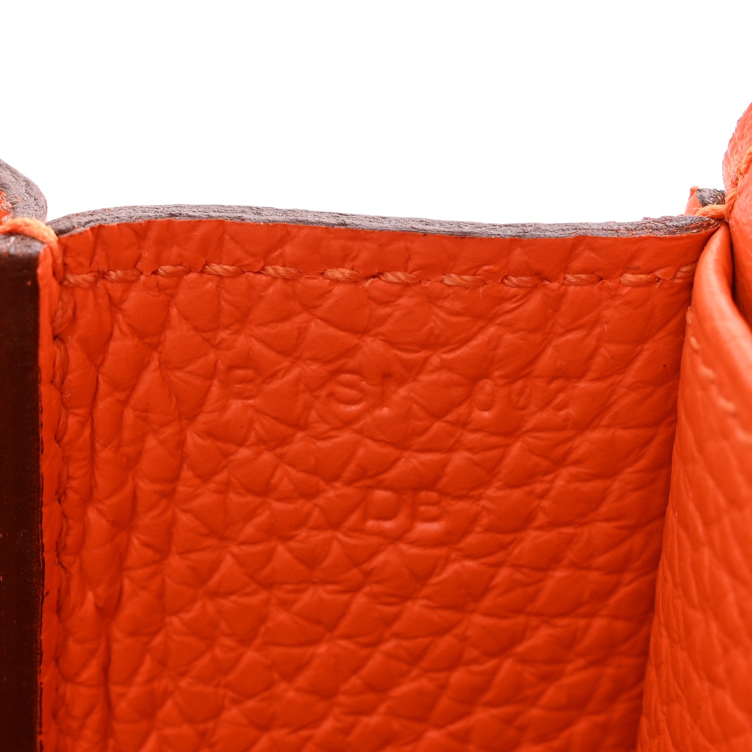 Taurillon Clemence Halzan 25 Orange Minium - Image 7