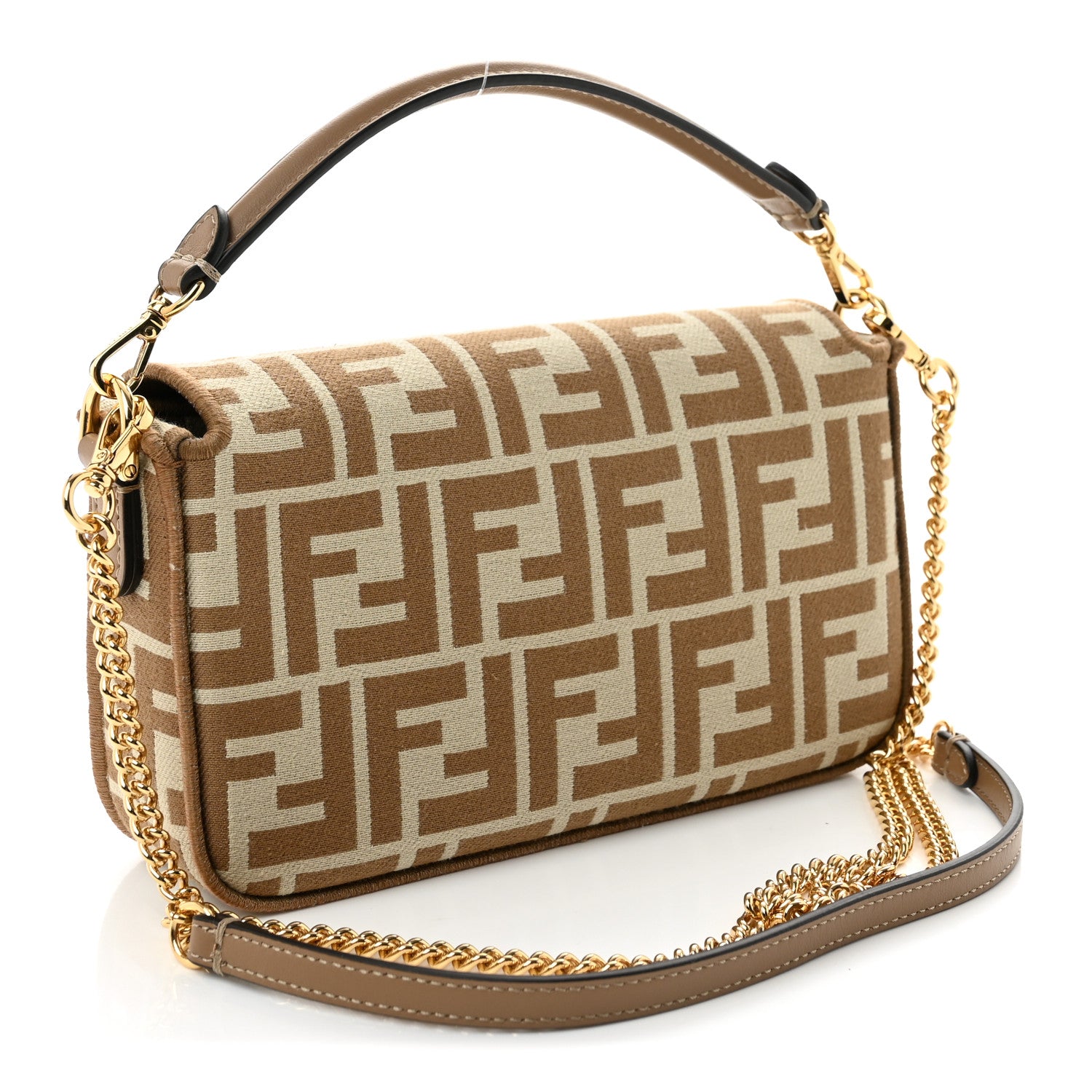 Fabric Jacquard FF 1974 Mini Baguette Beige Sand - Image 3