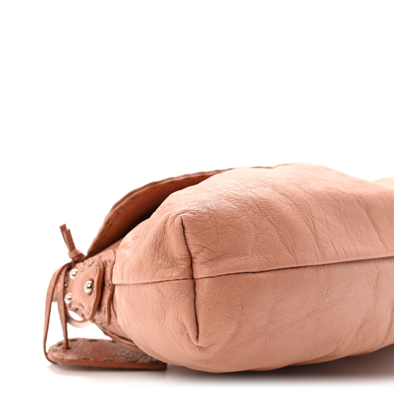 Calfskin Selleria Small Chef Shoulder Bag Bois De Rose - Image 8