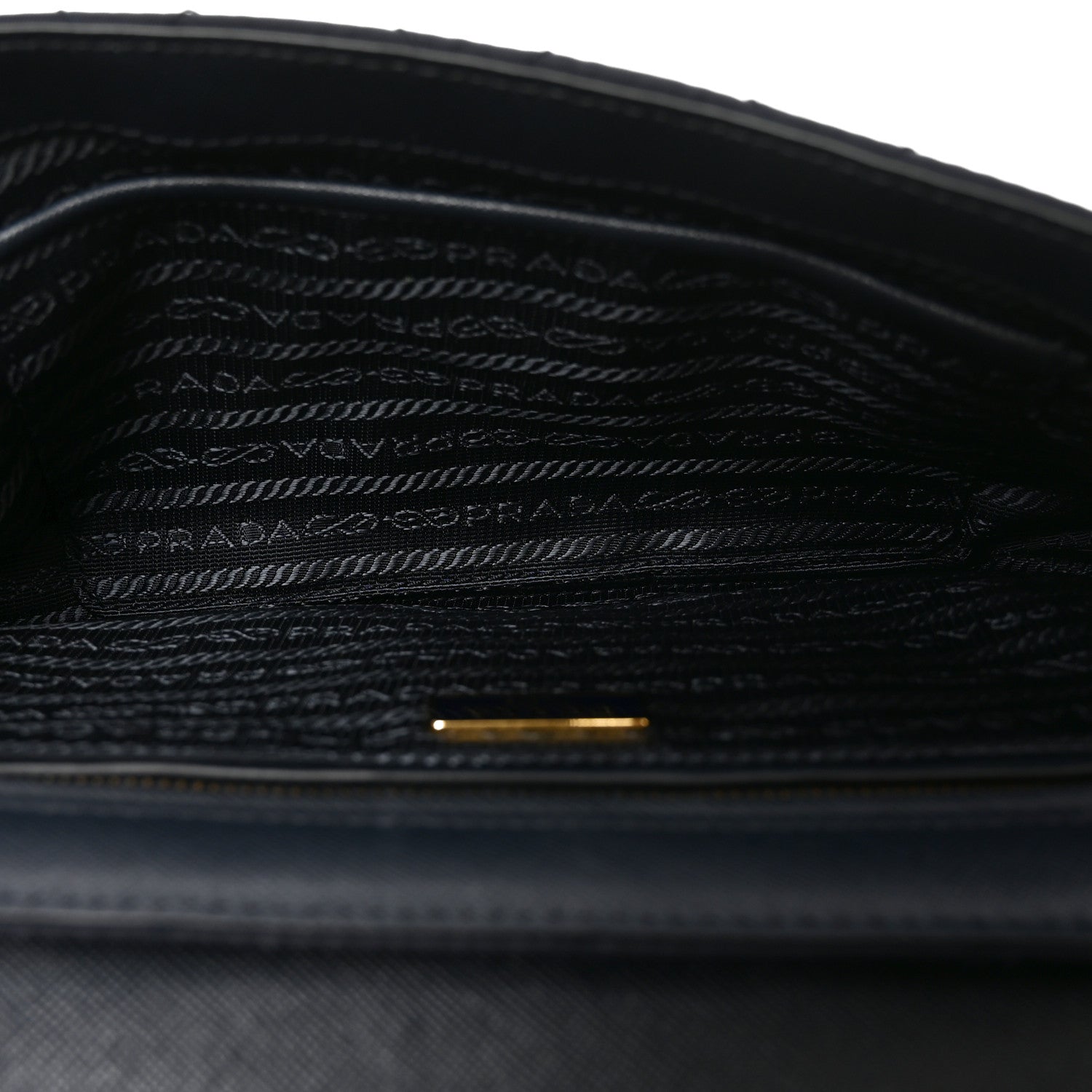 Nylon Tessuto Impunturato Quilted Flap Crossbody Bleu - Image 5