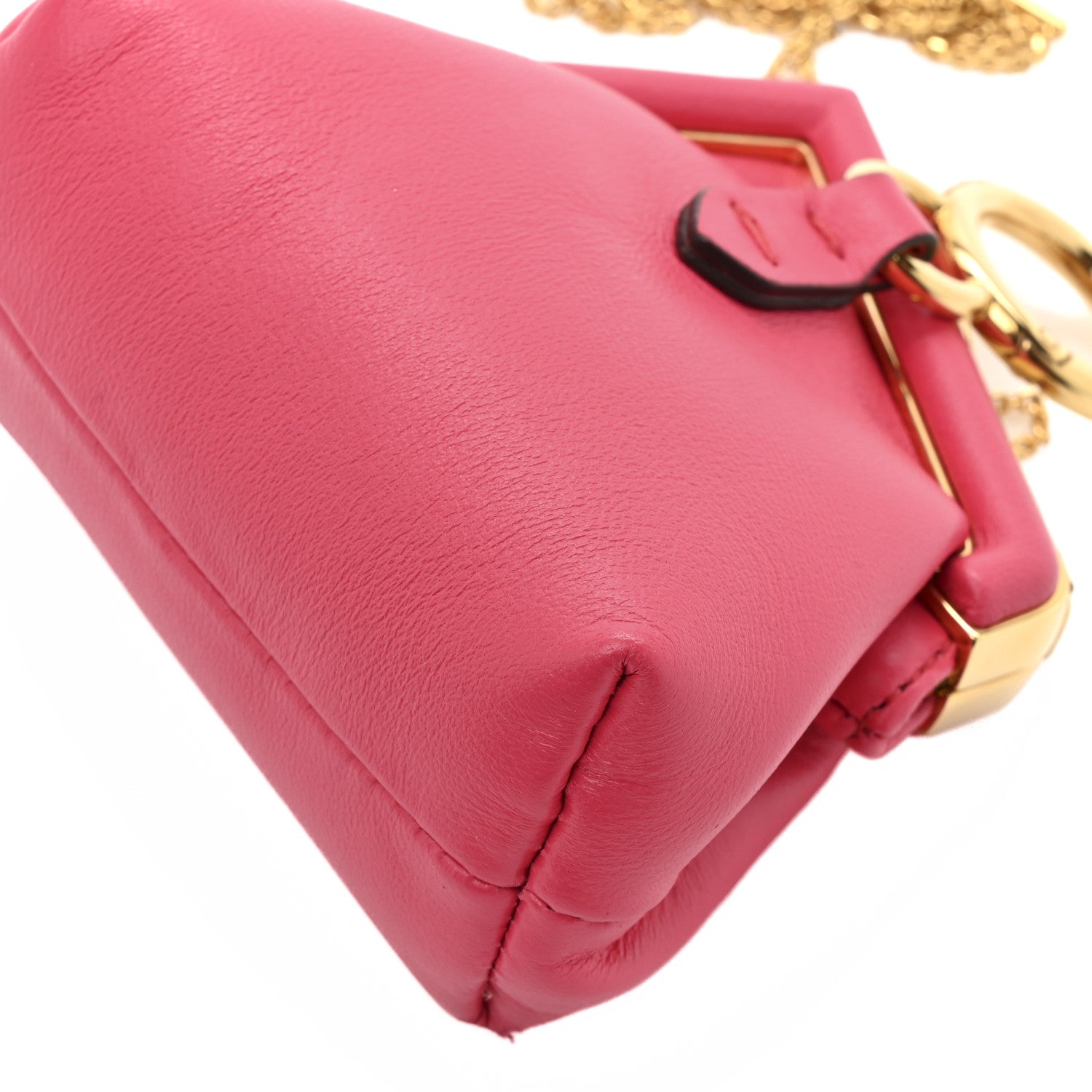 Shiny Nappa Nano Fendi First Bag Charm Lampone - Image 12