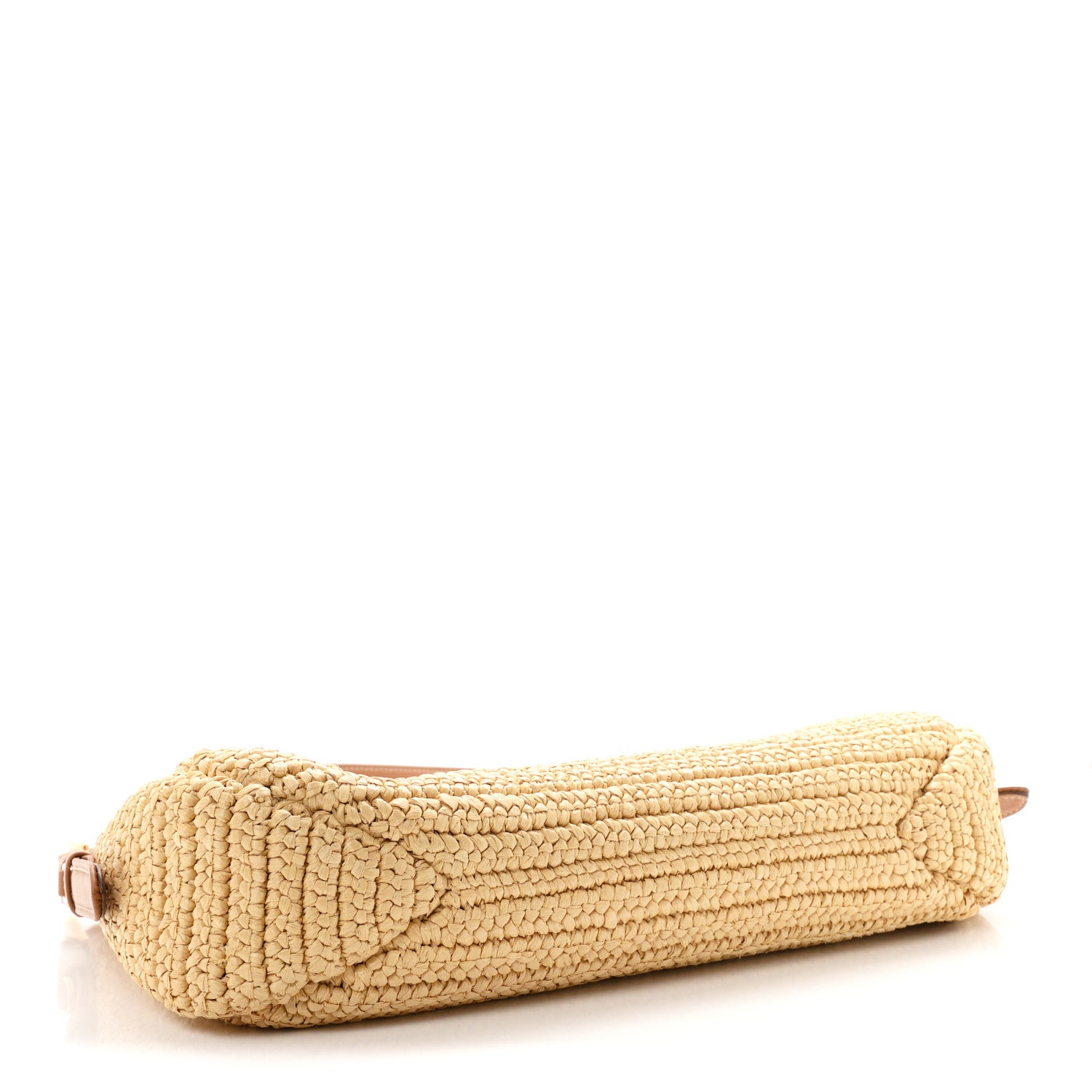 Yarn Raffia Effect Crochet Large Aimée Shoulder Bag Natural - Image 4