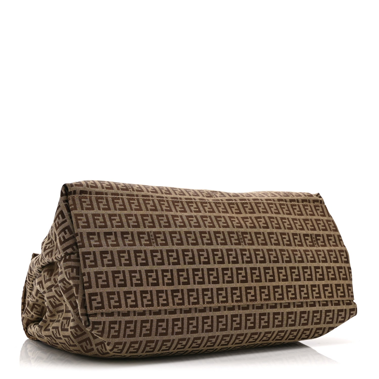 Zucchino Vitello Shoulder Bag Mogano Panna Bruciato - Image 4