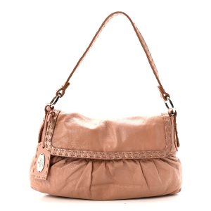 Calfskin Selleria Small Chef Shoulder Bag Bois De Rose