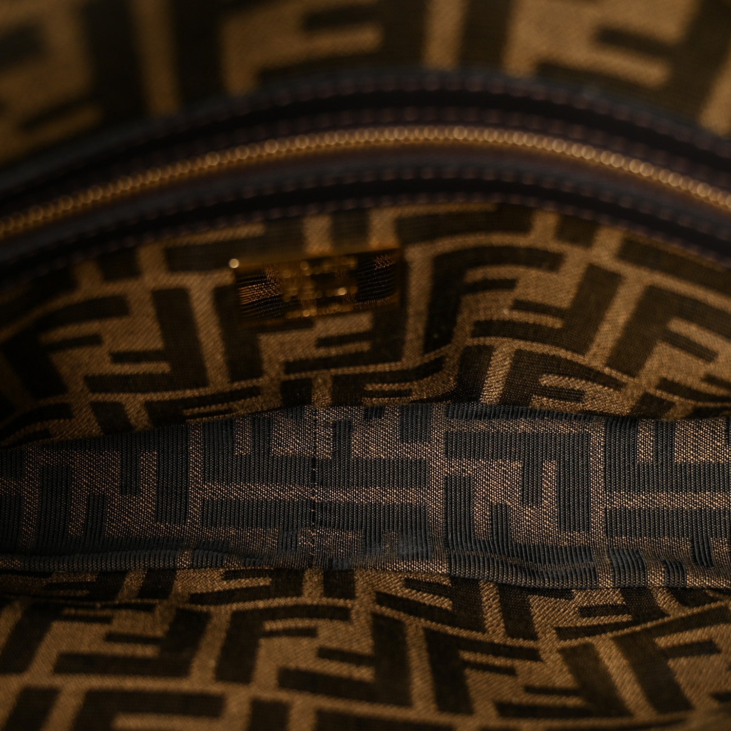 Fabric Jacquard FF 1974 Medium Baguette Tobacco Moro Black - Image 5