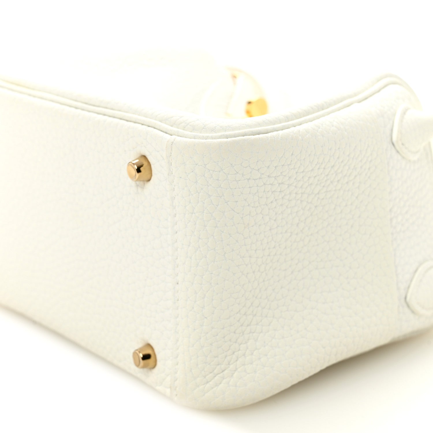 Taurillon Clemence Mini Lindy 20 New White - Image 10